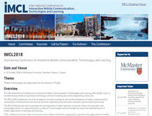 Tablet Screenshot of imcl-conference.org